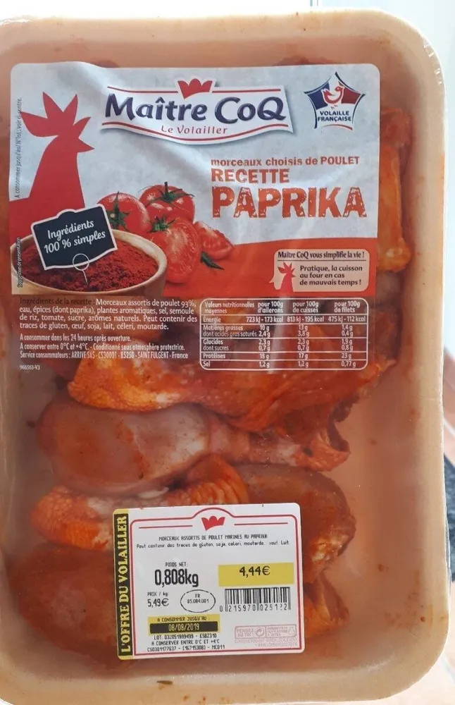Morceaux choisis de Poulet Paprika