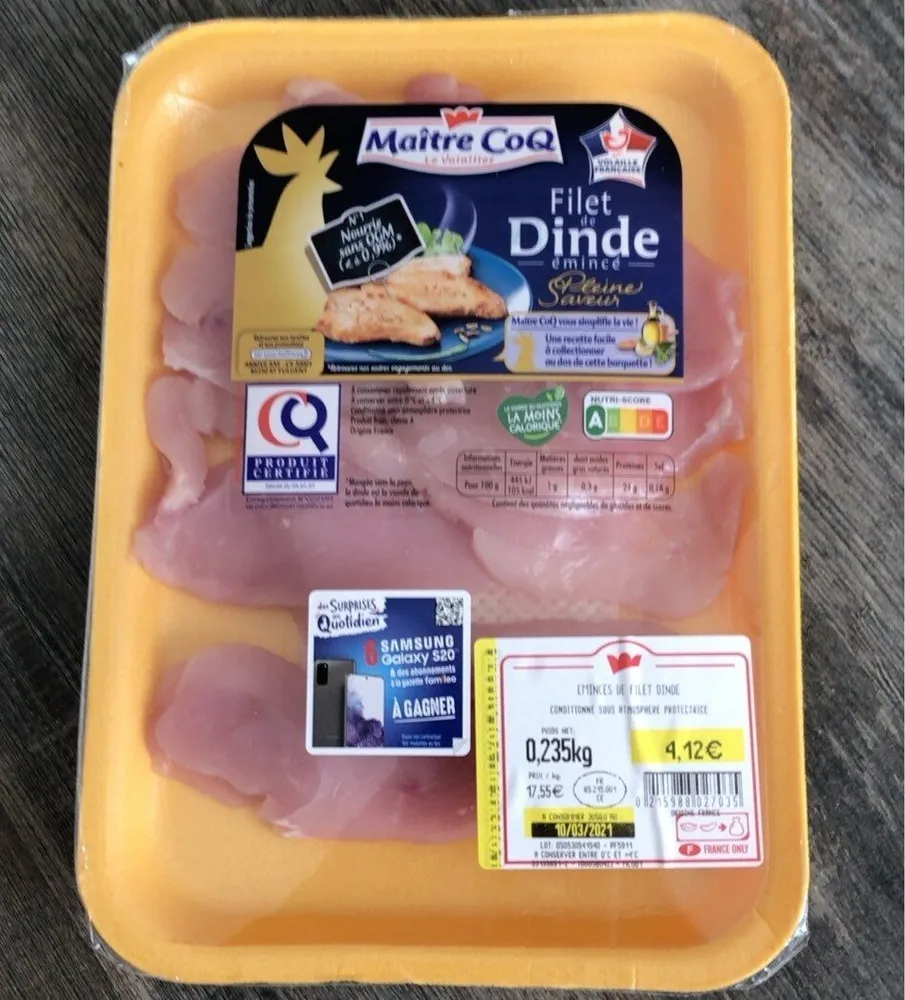 Filet de dinde