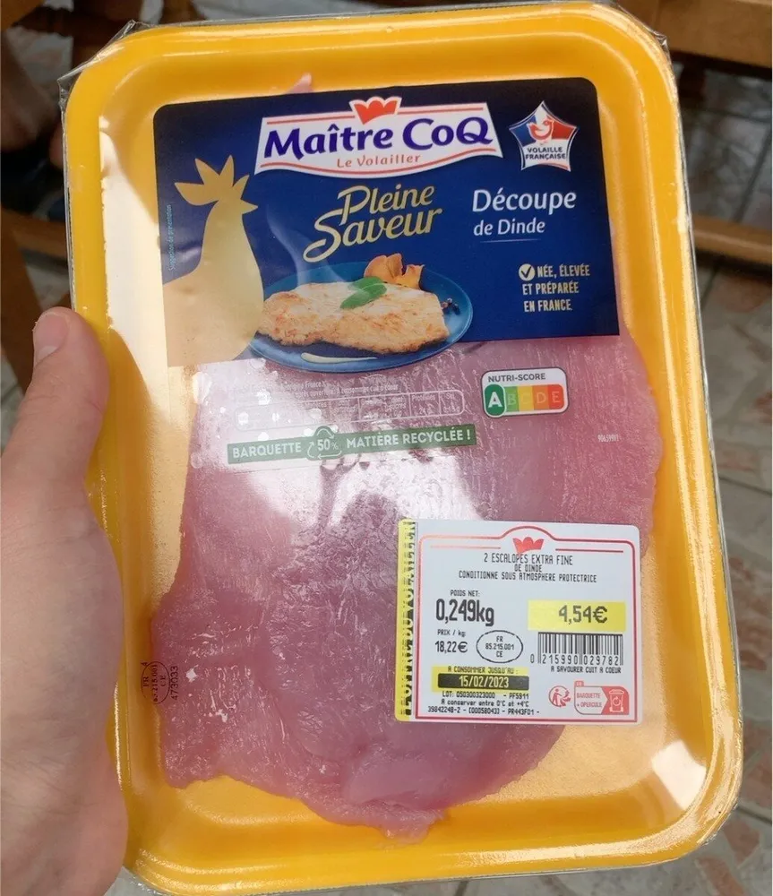 Decoupe de dinde