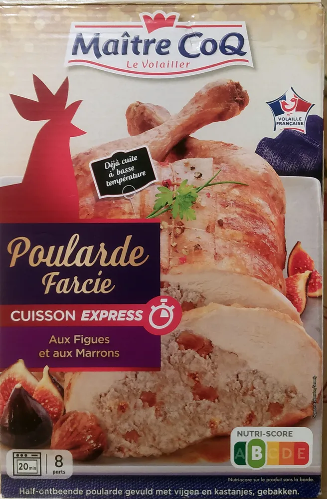 Poularde farcie aux figues et aux marrons