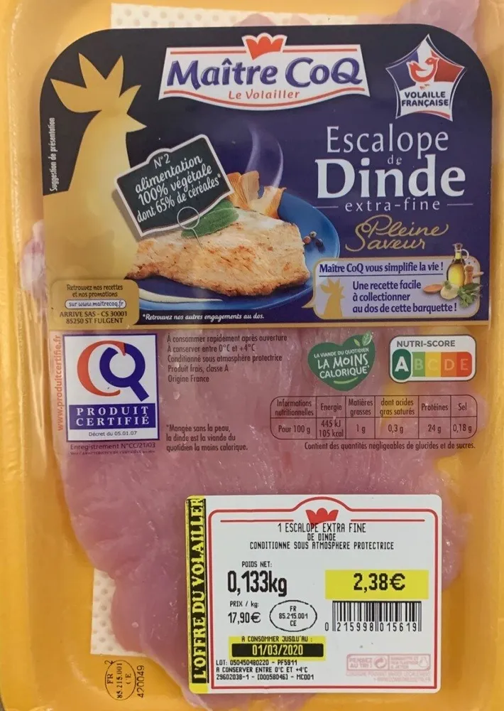 Escalope de Dinde extra-fine