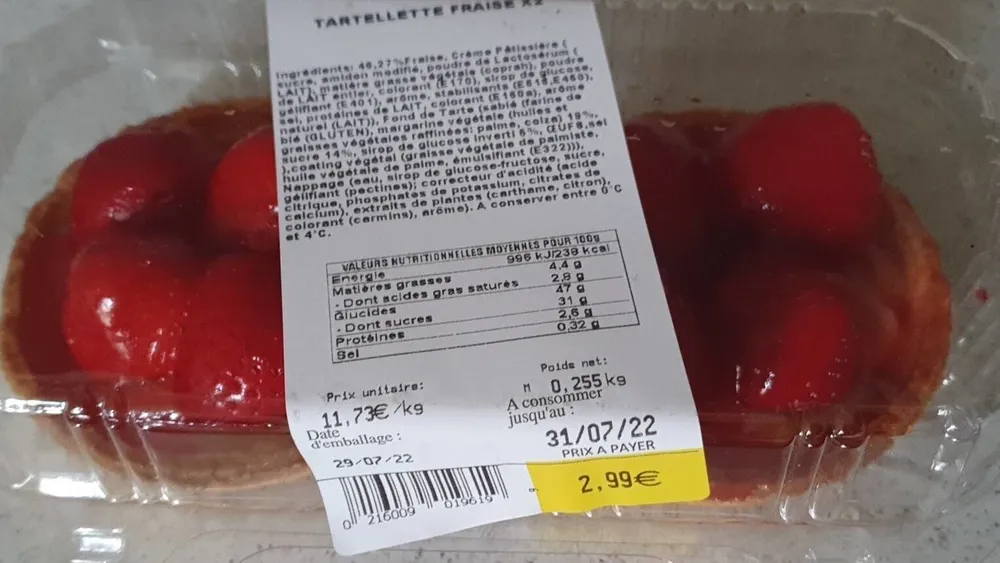 Tartelette Fraise x2
