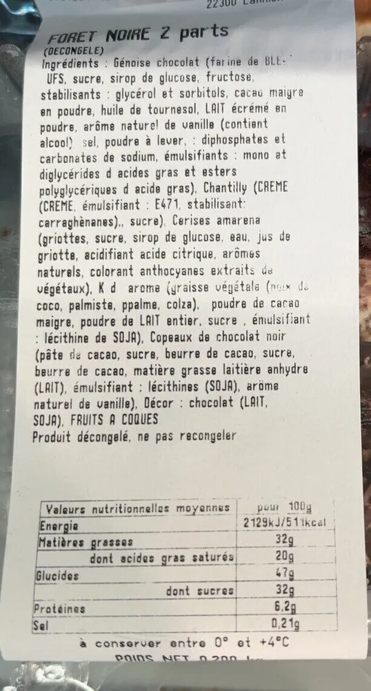 Foret Noire 2 parts