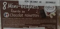 8 mini beignets chocolat noisettes