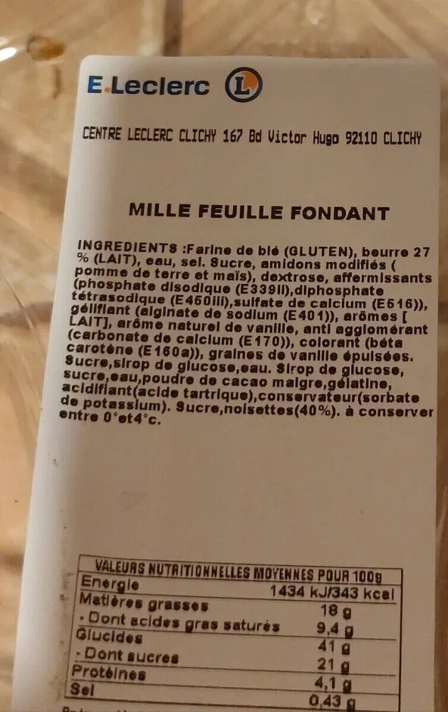 Mille feuille fondant