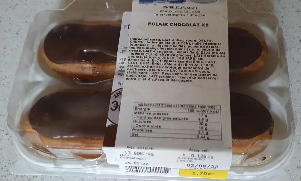 Éclair Chocolat x2