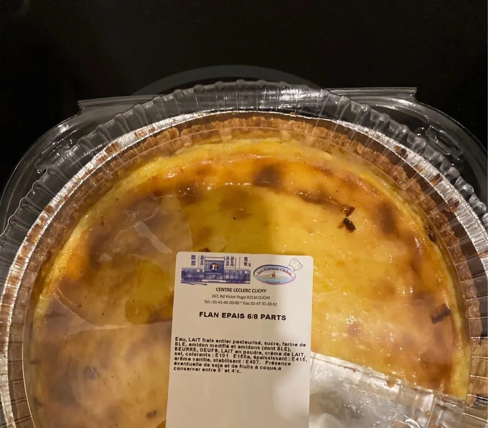 Flan epais