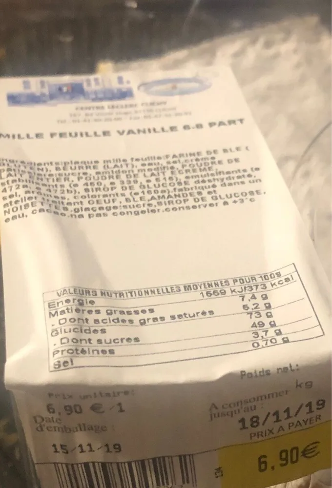 Mille feuille vanille