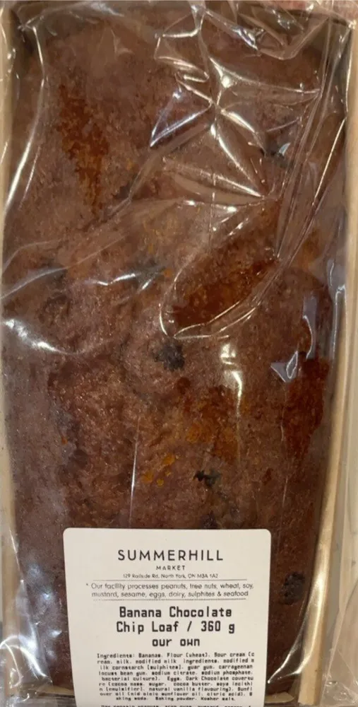 Summerhill Banana Chocolate Chip Loaf