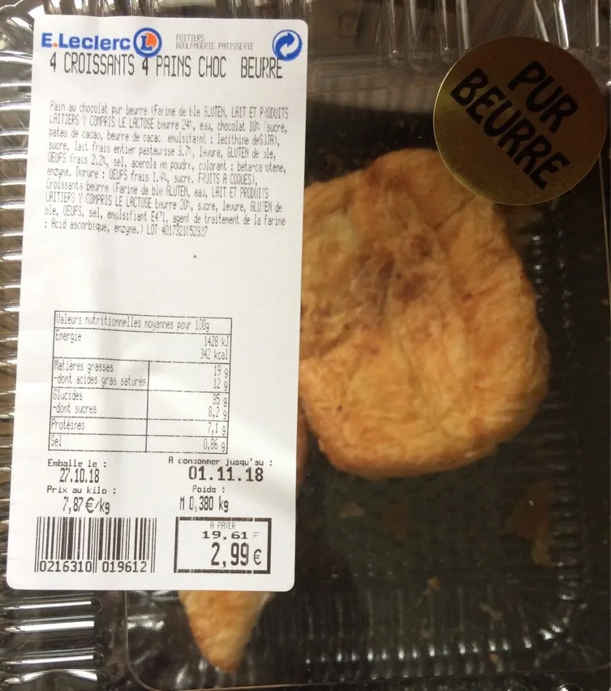 Croissant & Pain au chocolat