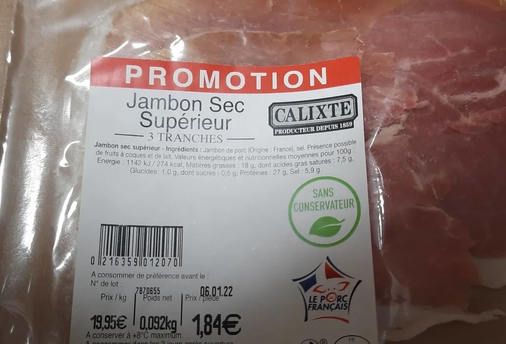 Jambon Sec Supérieur