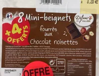 Mini beignets fourrés aux chocolats noisettes