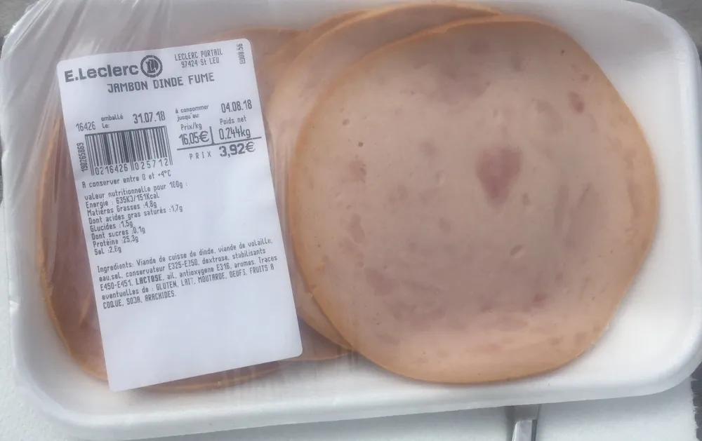 Jambon dinde fume