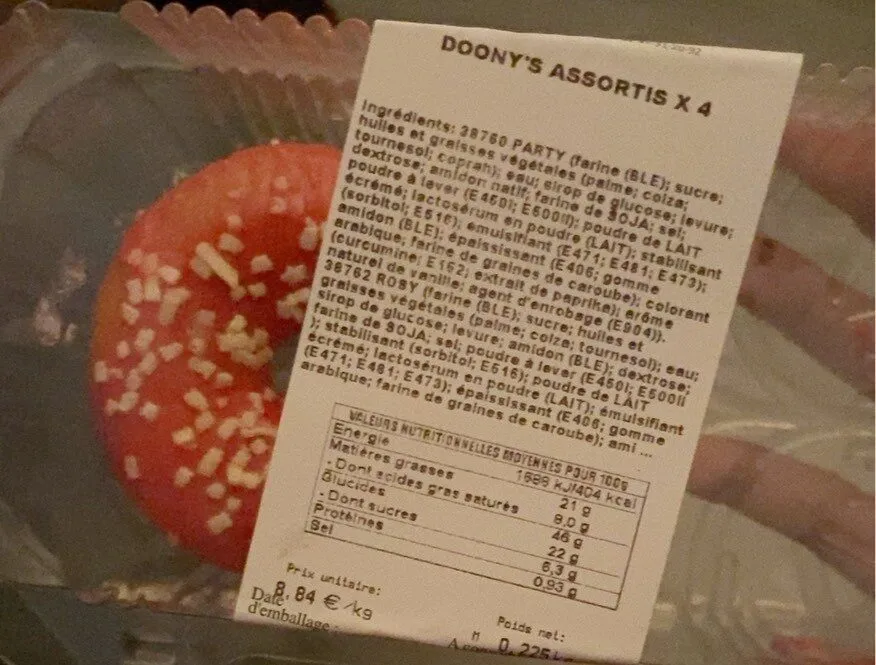 Doony’s assortis x4