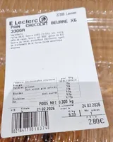 Pain au chocolat leclerc