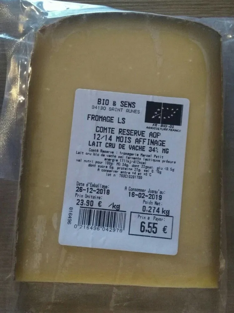 Comté Reserve AOP - Affinage 12/14 mois