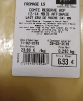 Comté réservé AOP 12/14 mois affinage