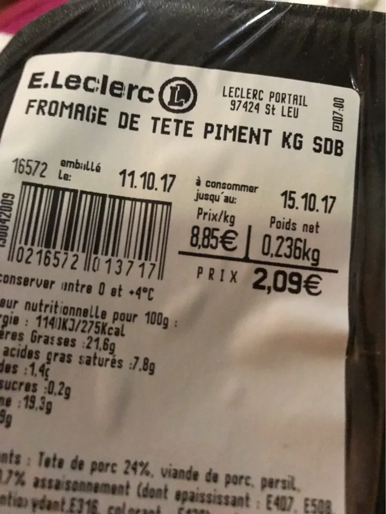 Fromage de tete