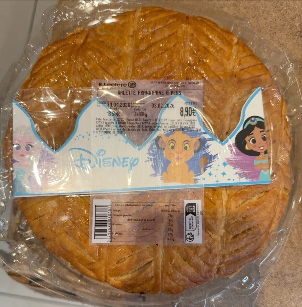 Galette frangipane leclerc