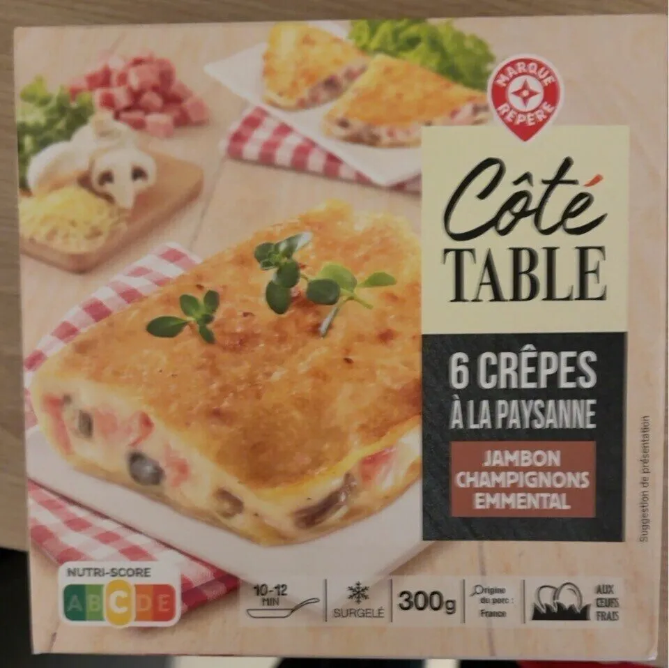 6 crêpes a la paysanne
