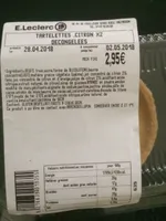 Tartelette citron