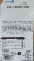 Baguette saucisse fromage