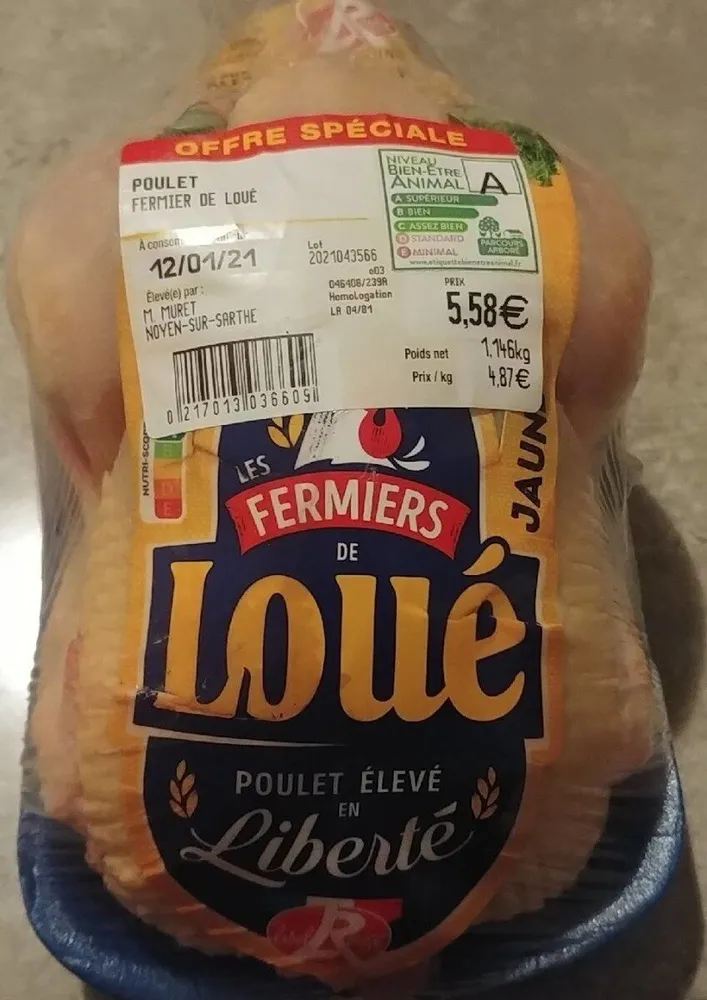 Poulet fermier Loué