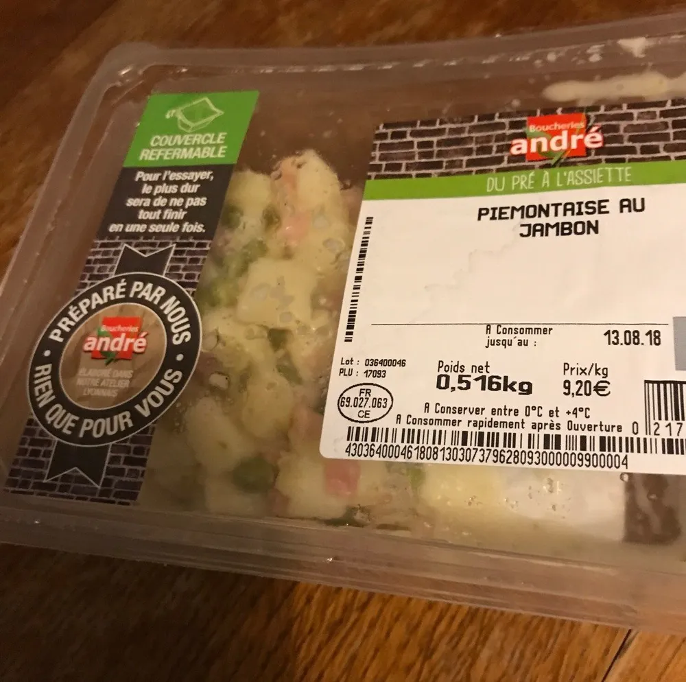 Piemontaise au jambon