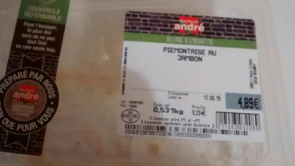 Piémontaise au jambon