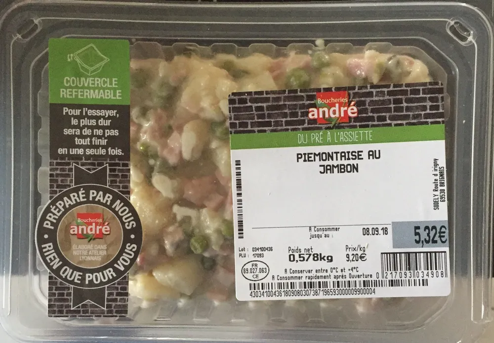 Piemontaise au jambon