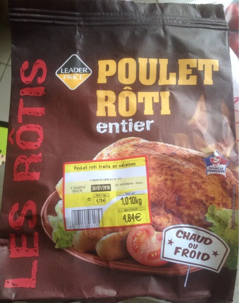 Poulet rôti entier