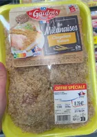 Les milanaises, chapelure nature