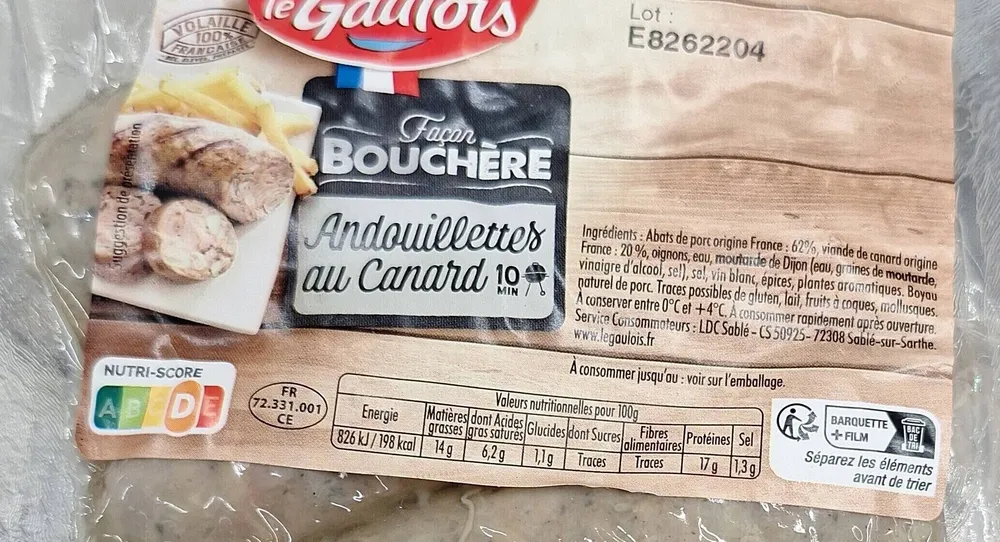 Andouillette de canard