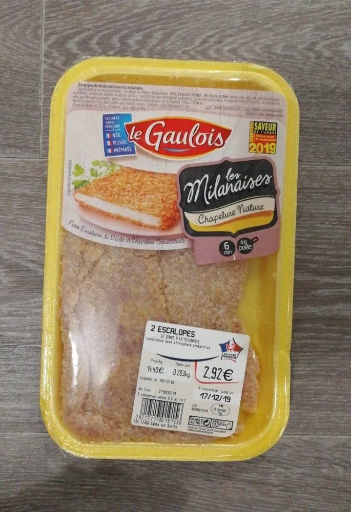 Escalope de dinde à la milanaise