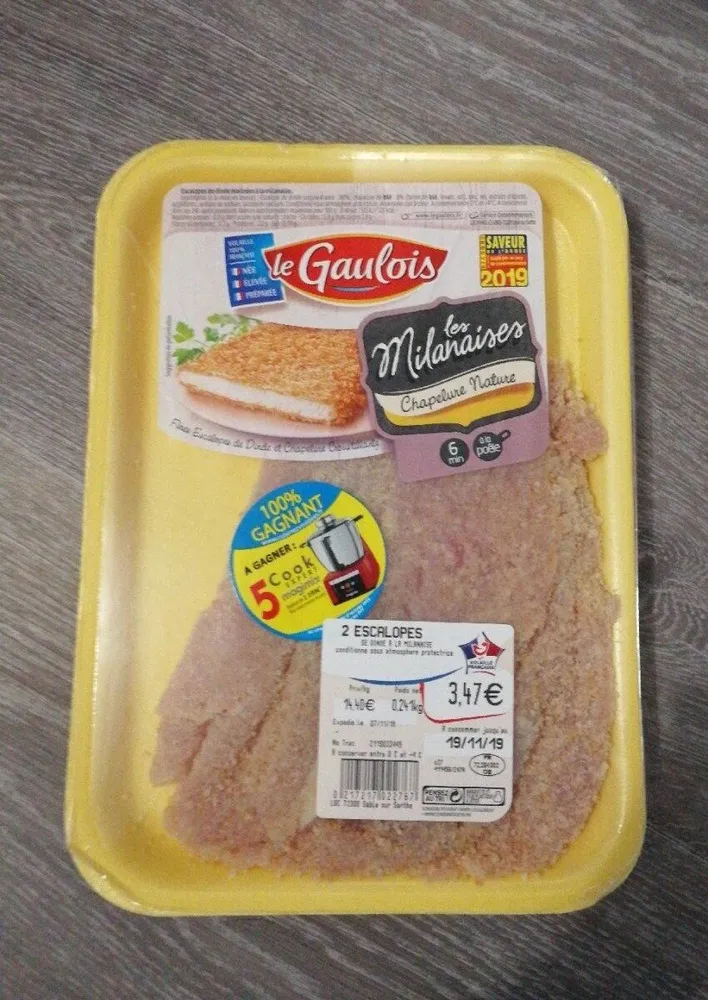 Escalope de dinde à la milanaise