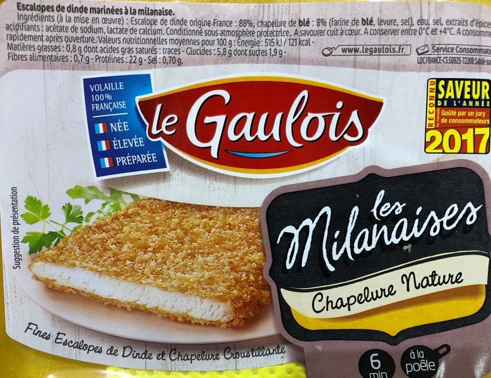 Escalope de dinde à la milanaise