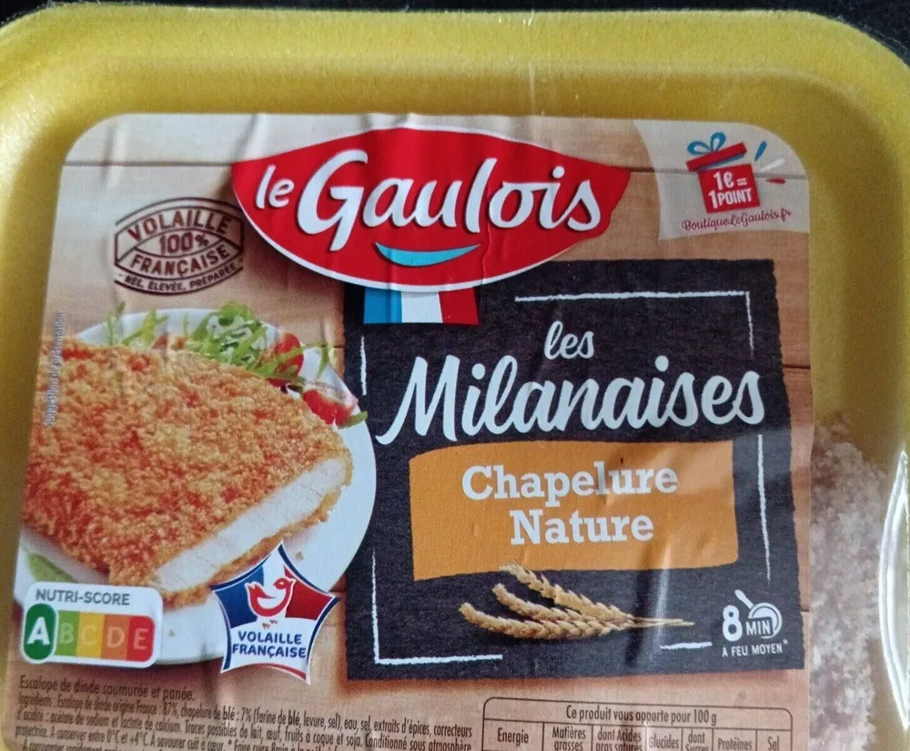 Escalope de dinde milanaise