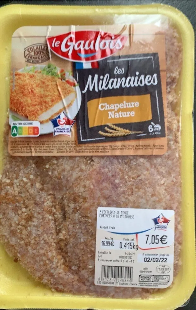 Les Milanaises chapelure nature