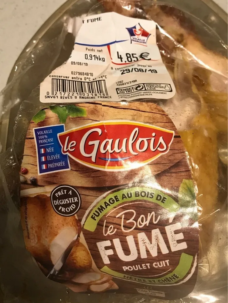 Poulet fumé