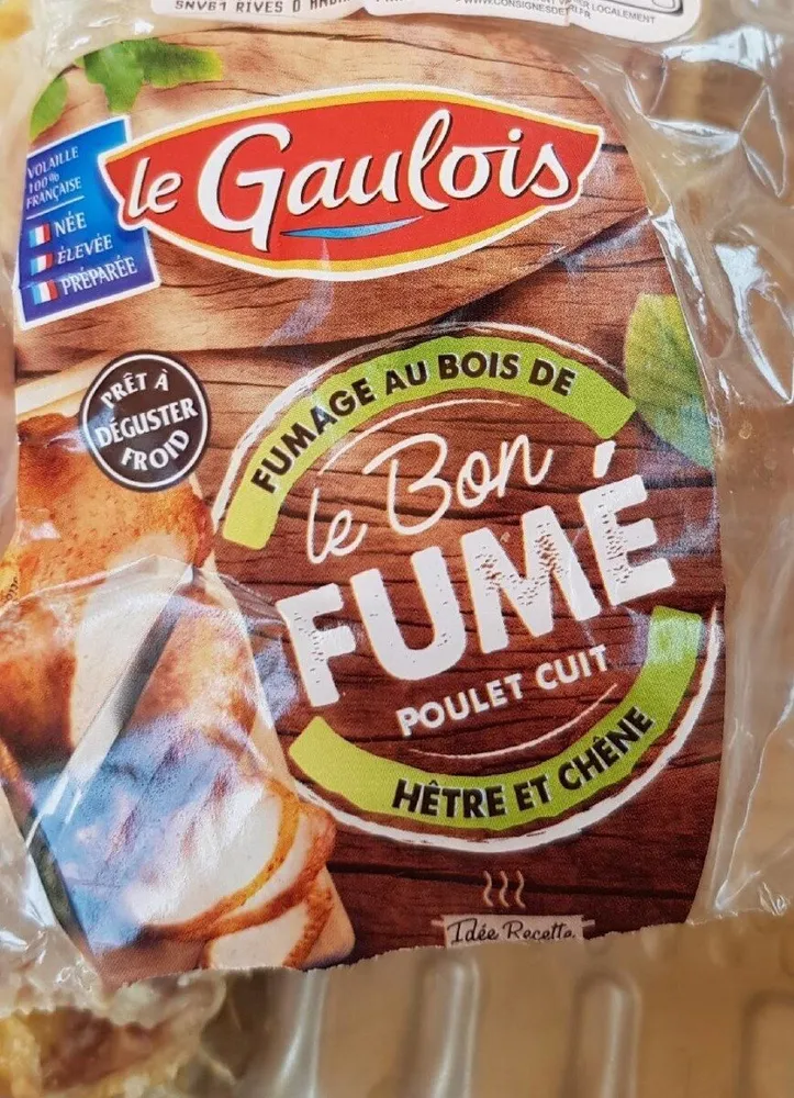 Poulet cuit fumé