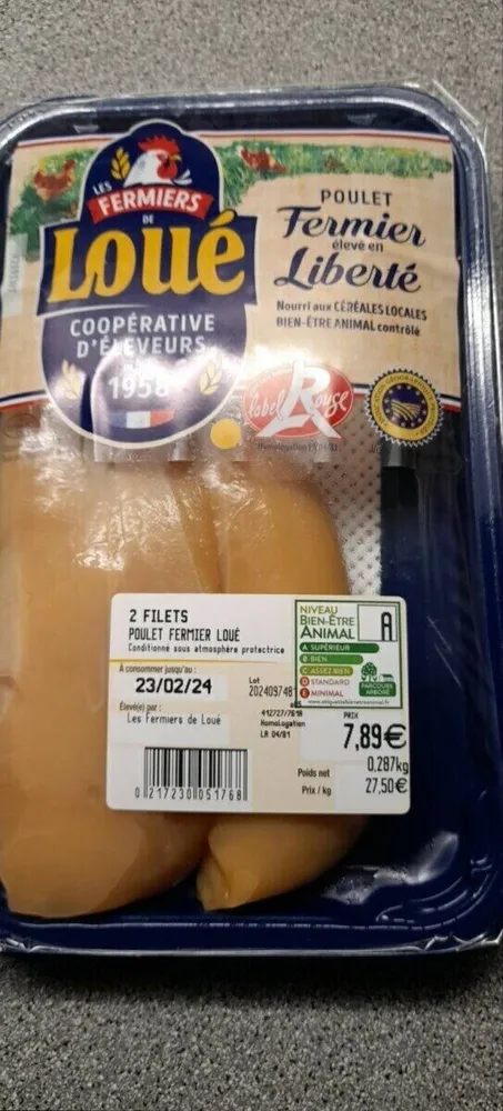 Filets de poulet