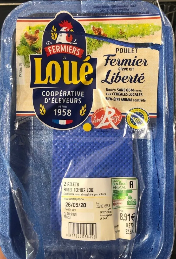 Filets de poulet fermier