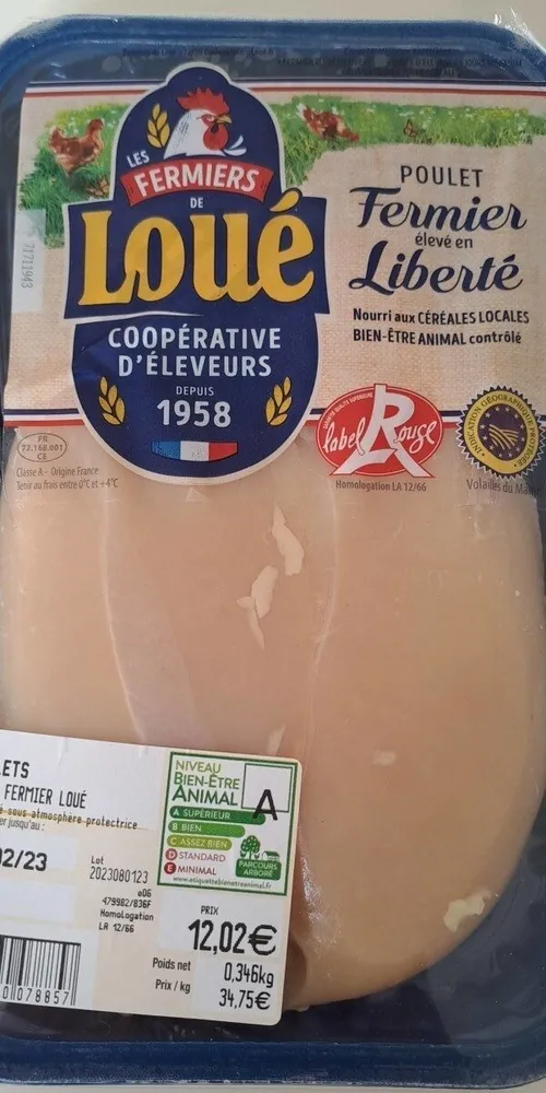 Filets de poulet fermier