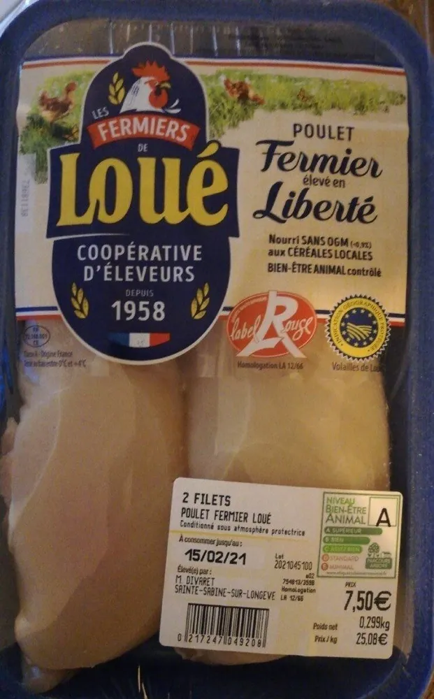Poulet fermier Loué