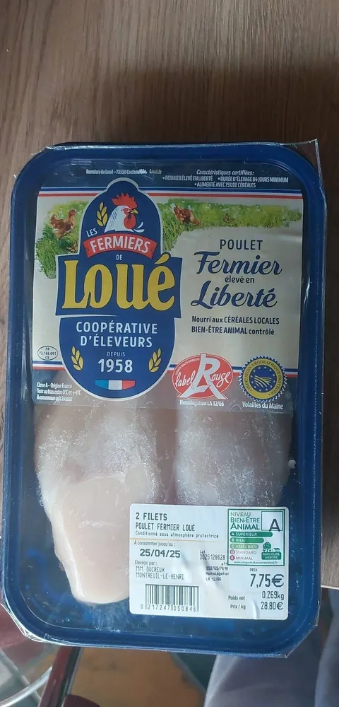 2 Filets poulet Fermier
