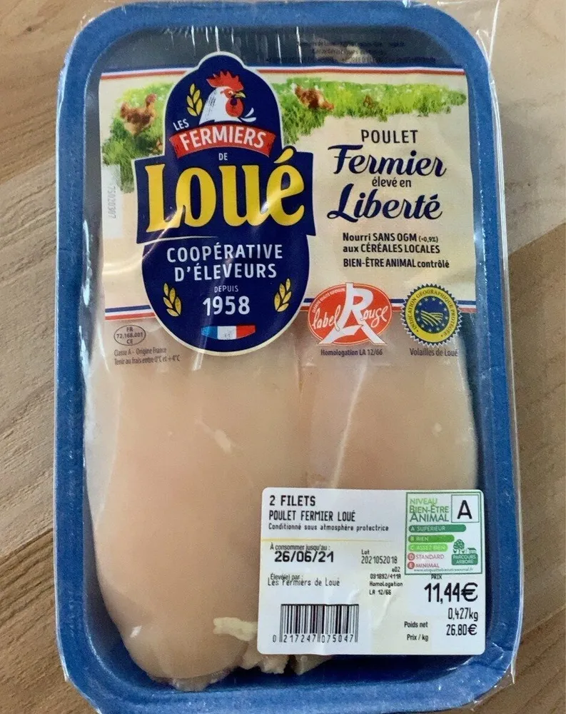poulet fermier loué
