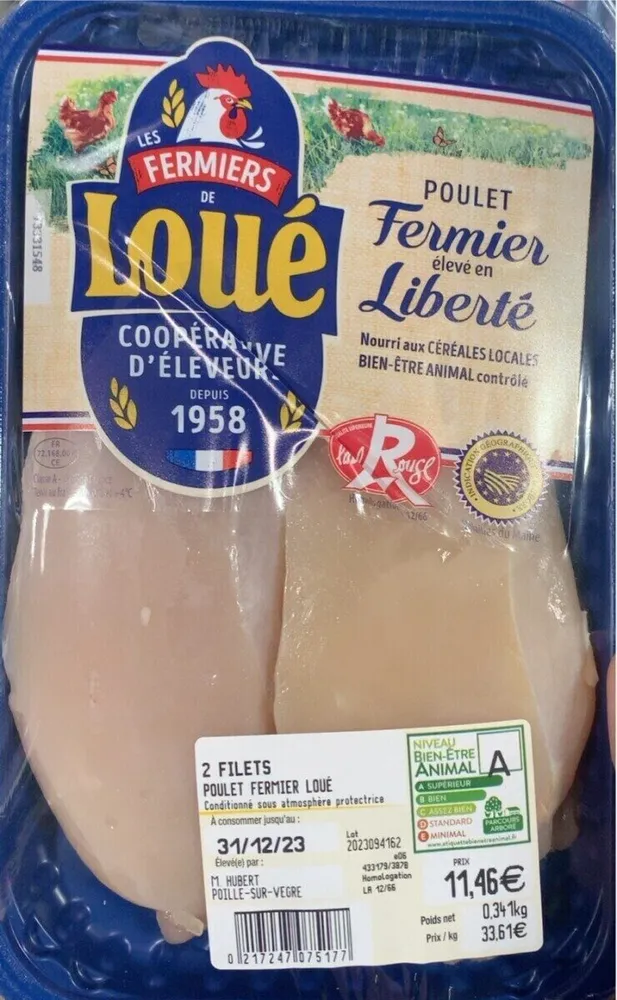 Filets de Poulet fermier
