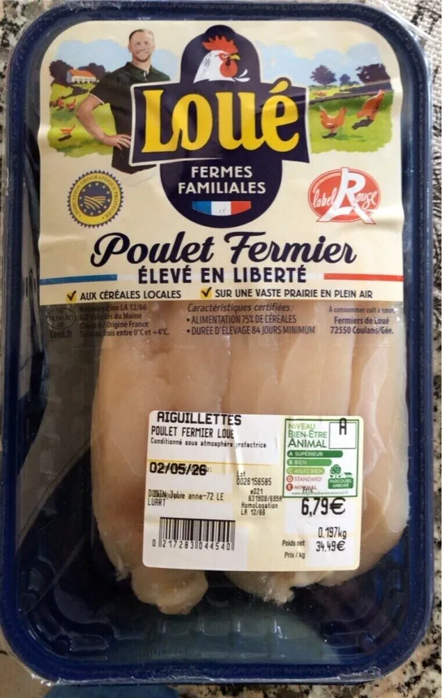 Aiguillettes de poulet