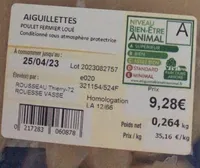 Aiguillettes de poulet fermier