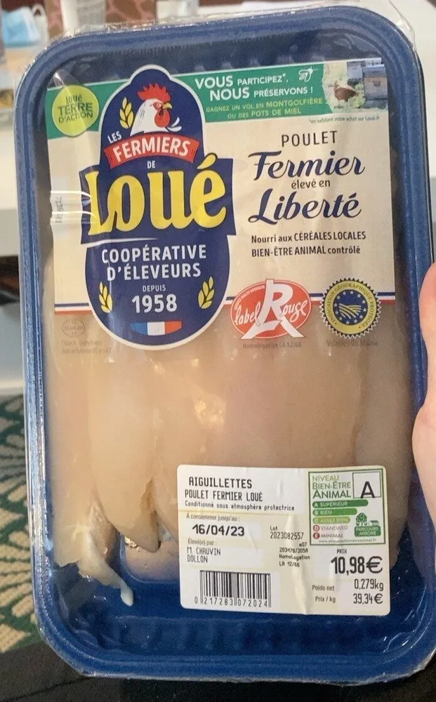 Aiguillettes de poulet